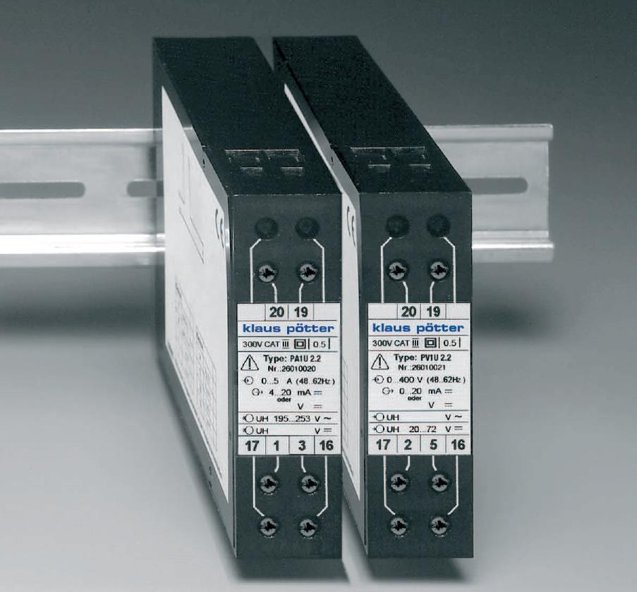 Hauptbild - Series 2.2 -  Isolating Amplifier for U and I, with Uaux
