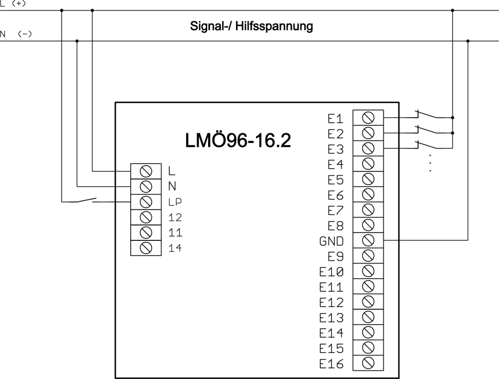 Klemmen LM 96-8.1 3mm 24V AC/DC