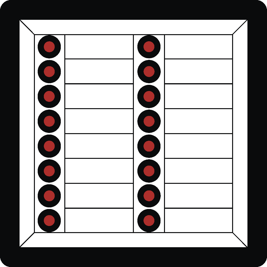 Meldetableau LM 72-16.2 3mm 24V AC/DC