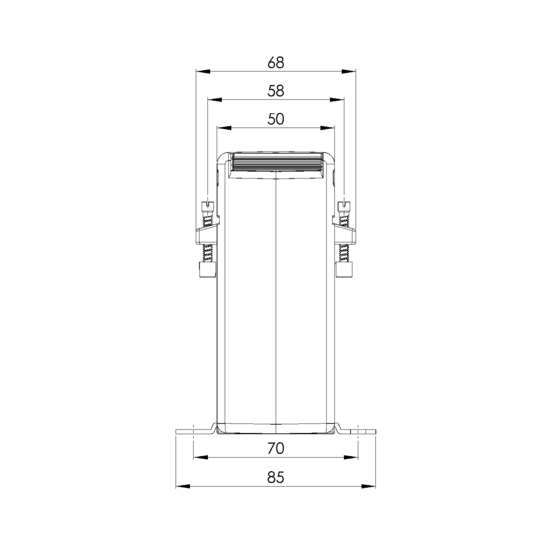 Sideview ASK 130,5  300/5A  2,5VA Kl.1