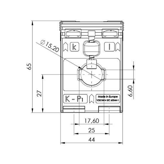 Frontview ASK 176.3 150/5A 1,5VA Kl.0,5