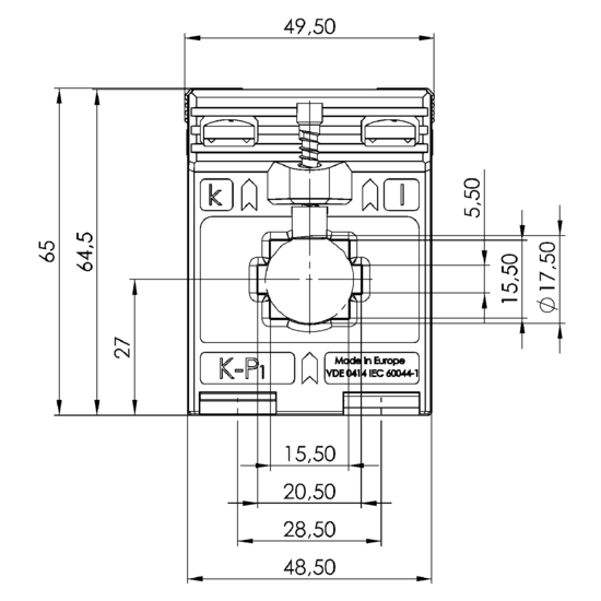 Frontview ASK 205.3  60/5A  1VA  Kl.1