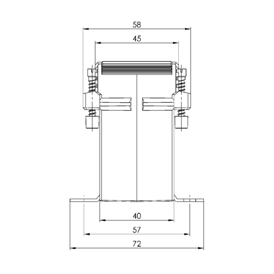 Sideview ASK 31.4 2U  200-100/5A  5-2,5VA  Kl.1