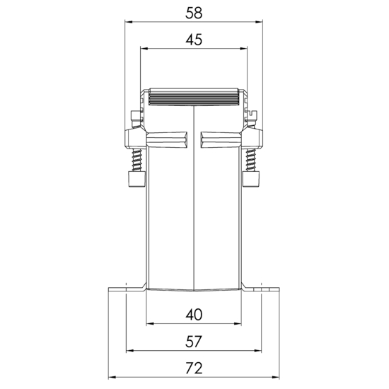 Sideview ASK 412.4 2U  200-100/5A  5-2,5VA Kl.1