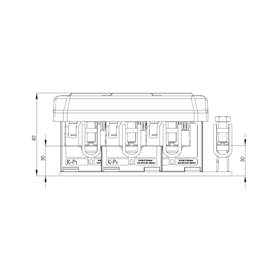 Frontview ASKD 21.3  3x100/5A  1,5VA Kl.0,5