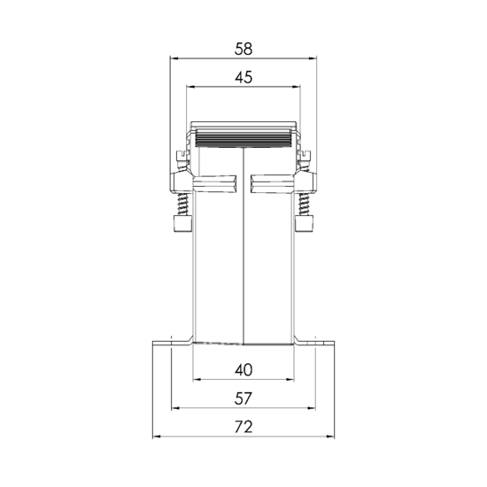 Sideview EASK 41.4 2U  200-100/5A  5-2,5VA Kl.0,5