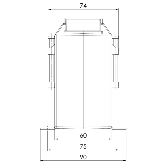 Sideview EASK 51.6 100/5A 2,5VA Kl.0,2