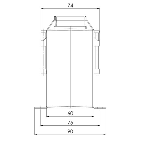 Sideview EASK 61.6 200/5A 2,5VA Kl.0,2