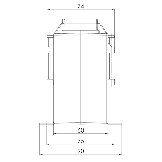 Sideview EASK 61.6  200/5A  2,5VA Kl.0,2