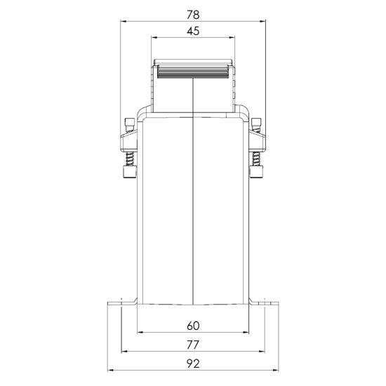 Sideview EASK 63.6 250/5A 2,5VA Kl.0,2