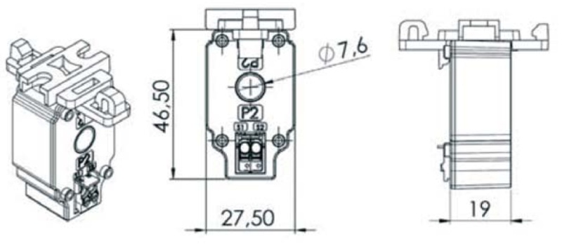 Frontview PCTM 7 32/1A 0,2VA Kl.1
