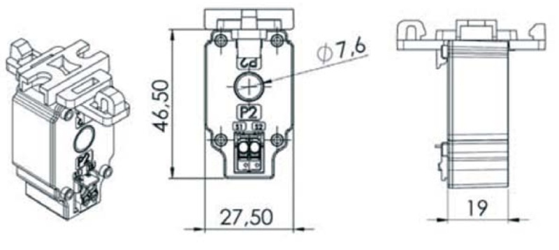 Frontview PCTM 7  32/1A  0,2VA  Kl.1