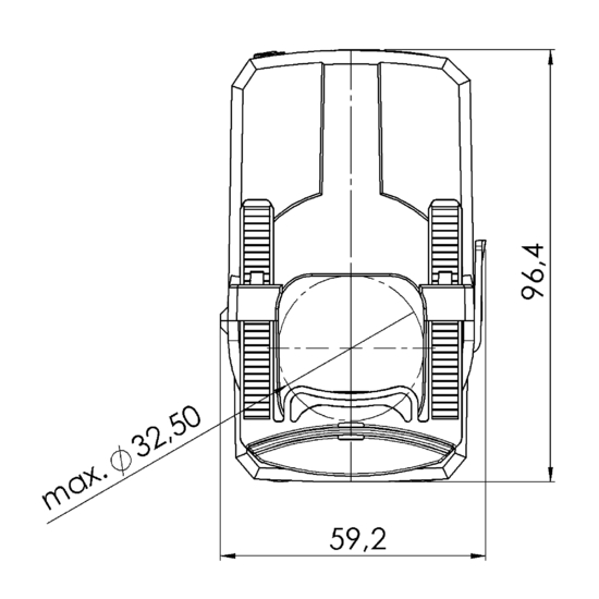 Frontview PCW 32  100/1A  2,5VA  Kl.3