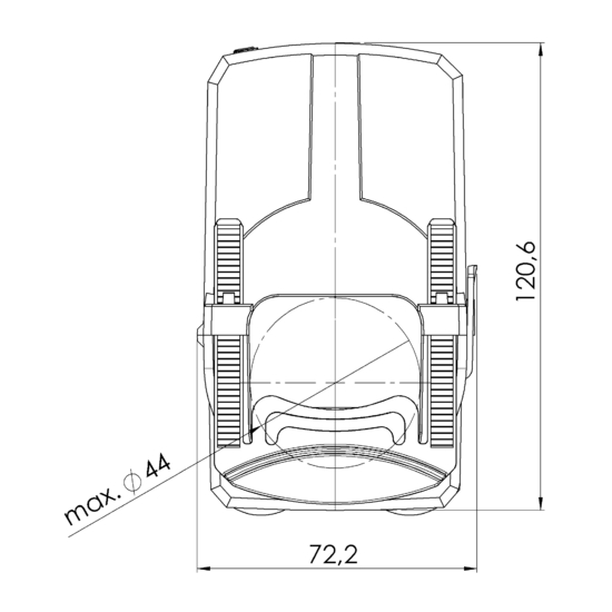 Frontview PCW 44 250/1A 2,5VA Kl.1