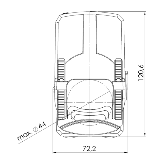 Frontview PCW 44  250/1A  2,5VA Kl.1