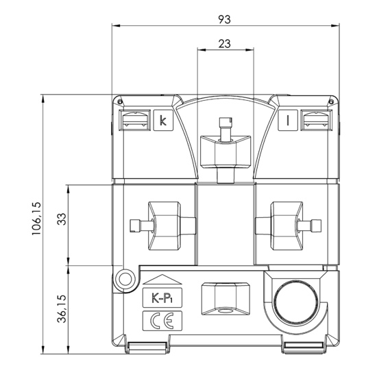 Frontview PTW 23  150/5A  1,5VA  Kl.3