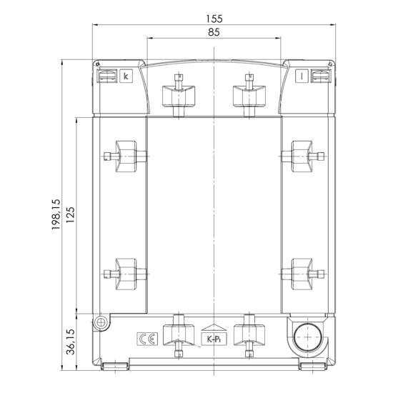 Frontview PTW 812  500/5A  2,5VA  Kl.0,5