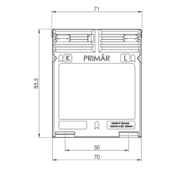 Frontview WSK 40  1/5A  2,5VA  Kl.0,5